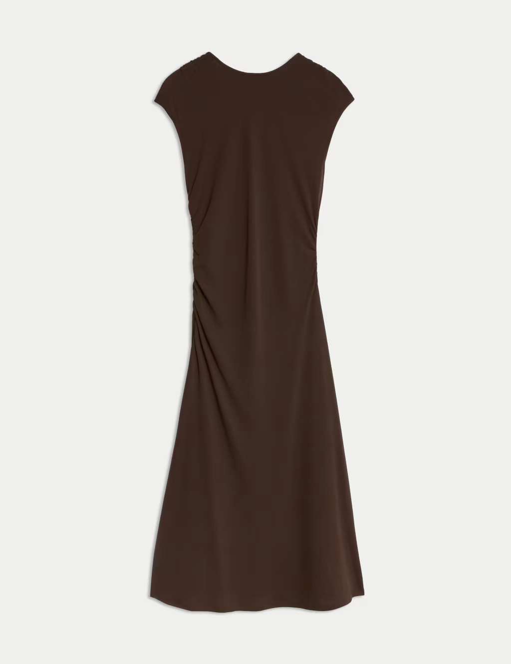 Round Neck Ruched Midaxi Column Dress | Marks & Spencer (UK)