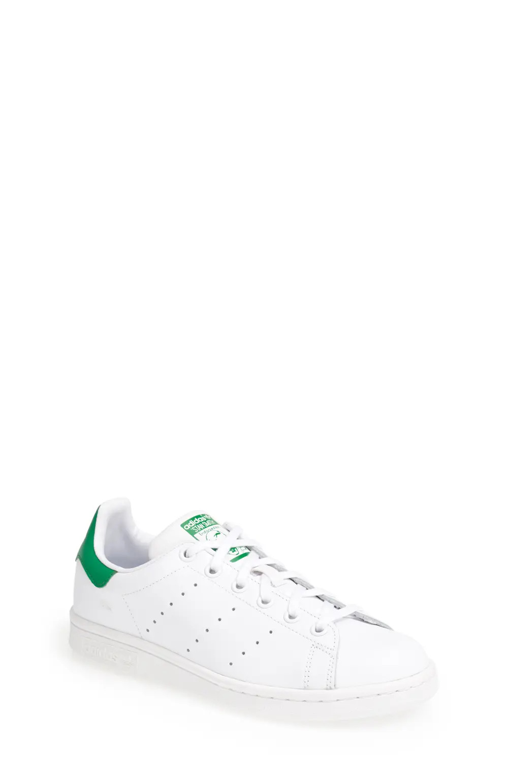adidas Stan Smith Low Top Sneaker, Size 5 M in White/Green at Nordstrom | Nordstrom Canada