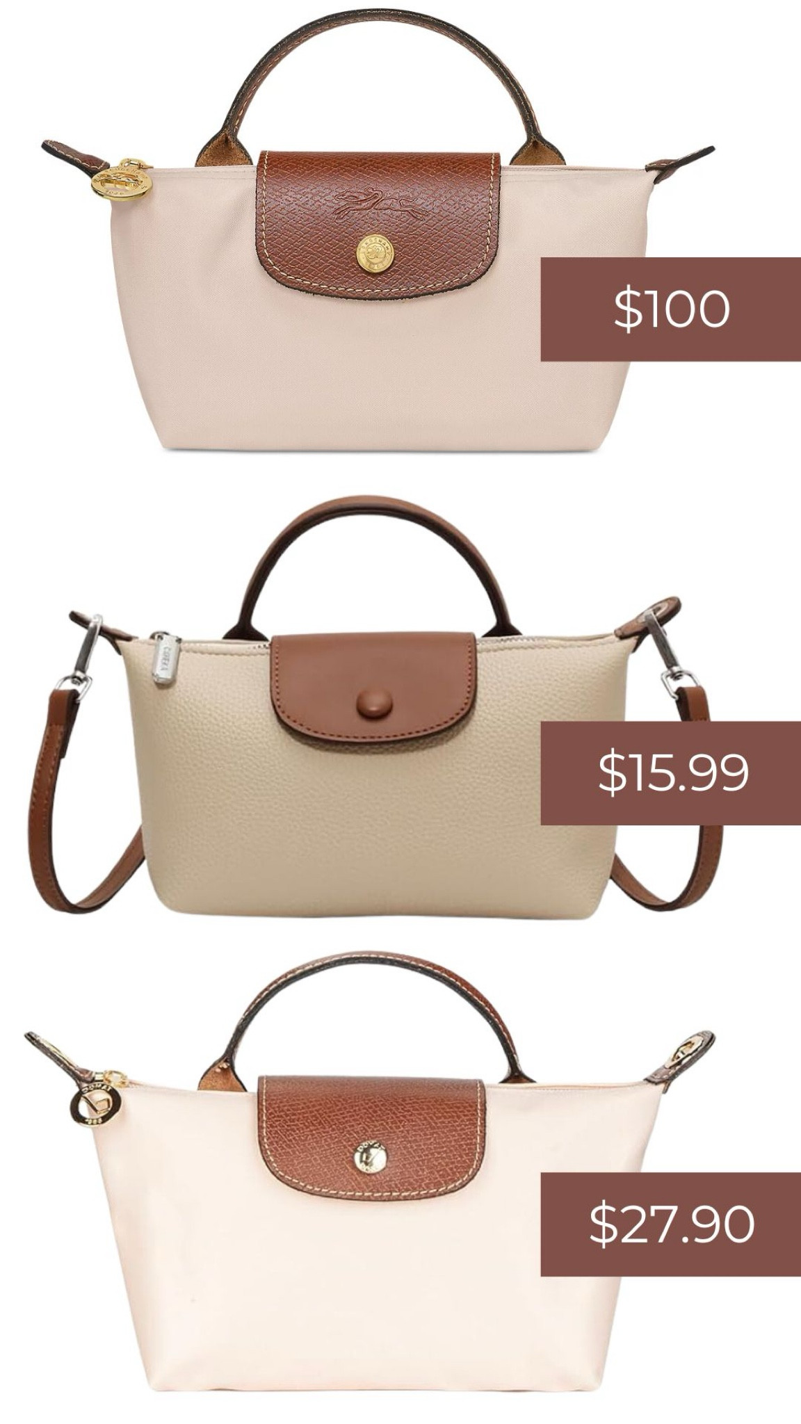 This is the cutest little mini bag ever! Doesn’t fit much but it’s perfect for the phone/wallet/lipgloss combo on errand days or walks 🤎✨

Longchamp | mini bag | hgw bag | crossbody bag | amazon find 

#LTKFindsUnder50 #LTKSaleAlert #LTKItBag