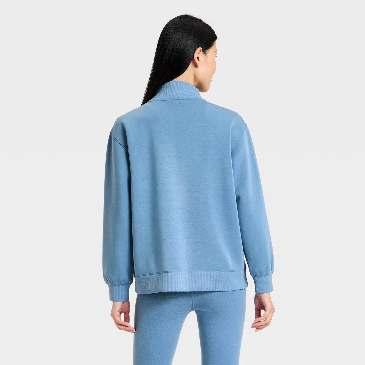 Women's Airy Sleek Deep Zip Pullover Sweatshirt - All In Motion™ | Target