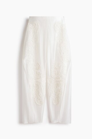 H & M - Hose mit Barrel Bein und Applikationen - Beige - Damen | H&M (DE, AT, CH, NL, FI)