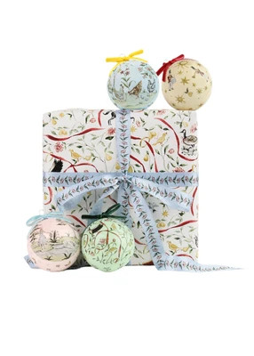 Riley Sheehey “12 Days of Christmas“ Ornaments, Set of 4 | Over The Moon