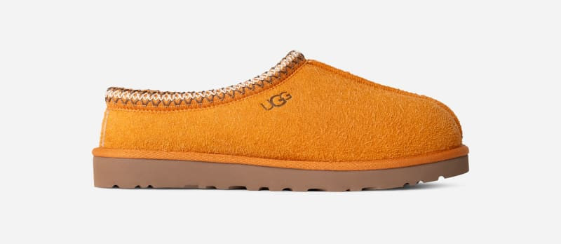 UGG® Men's Tasman Shaggy Suede Clogs Slippers in Dark Apricot, Size 14 | UGG (US)