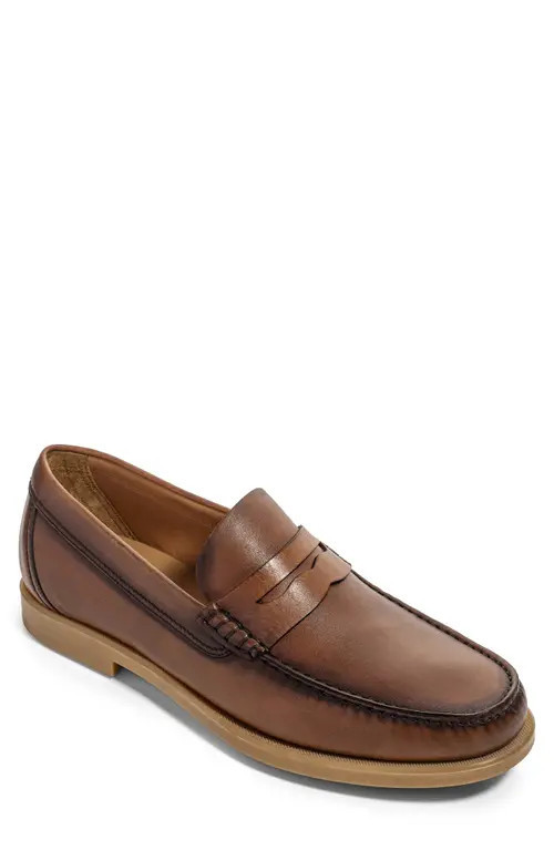 TO BOOT NEW YORK Bennett Penny Loafer in Cognac at Nordstrom, Size 7.5 | Nordstrom