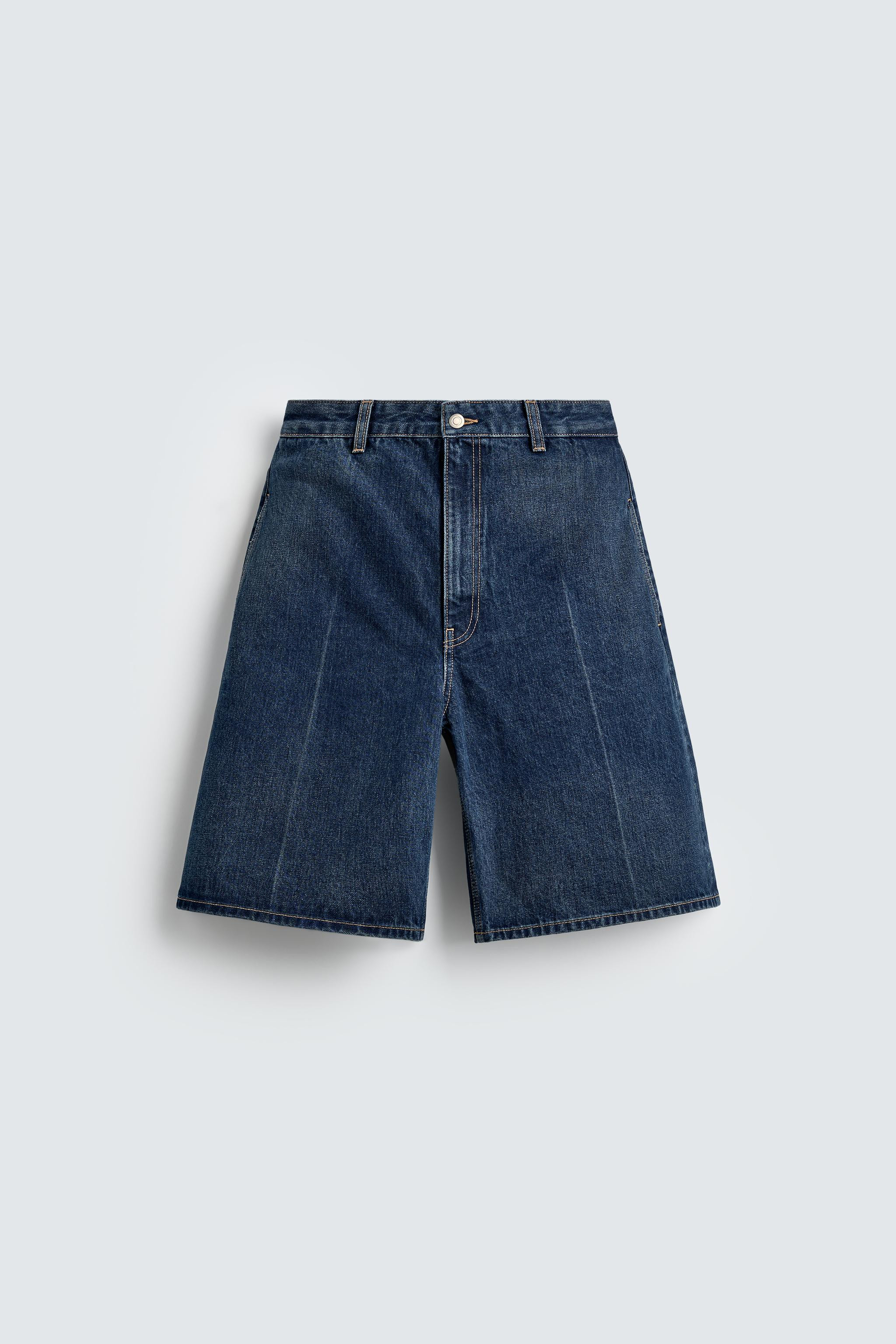 DENIM JORTS BERMUDA SHORTS HARRY LAMBERT FOR ZARA X DISNEY | Zara US