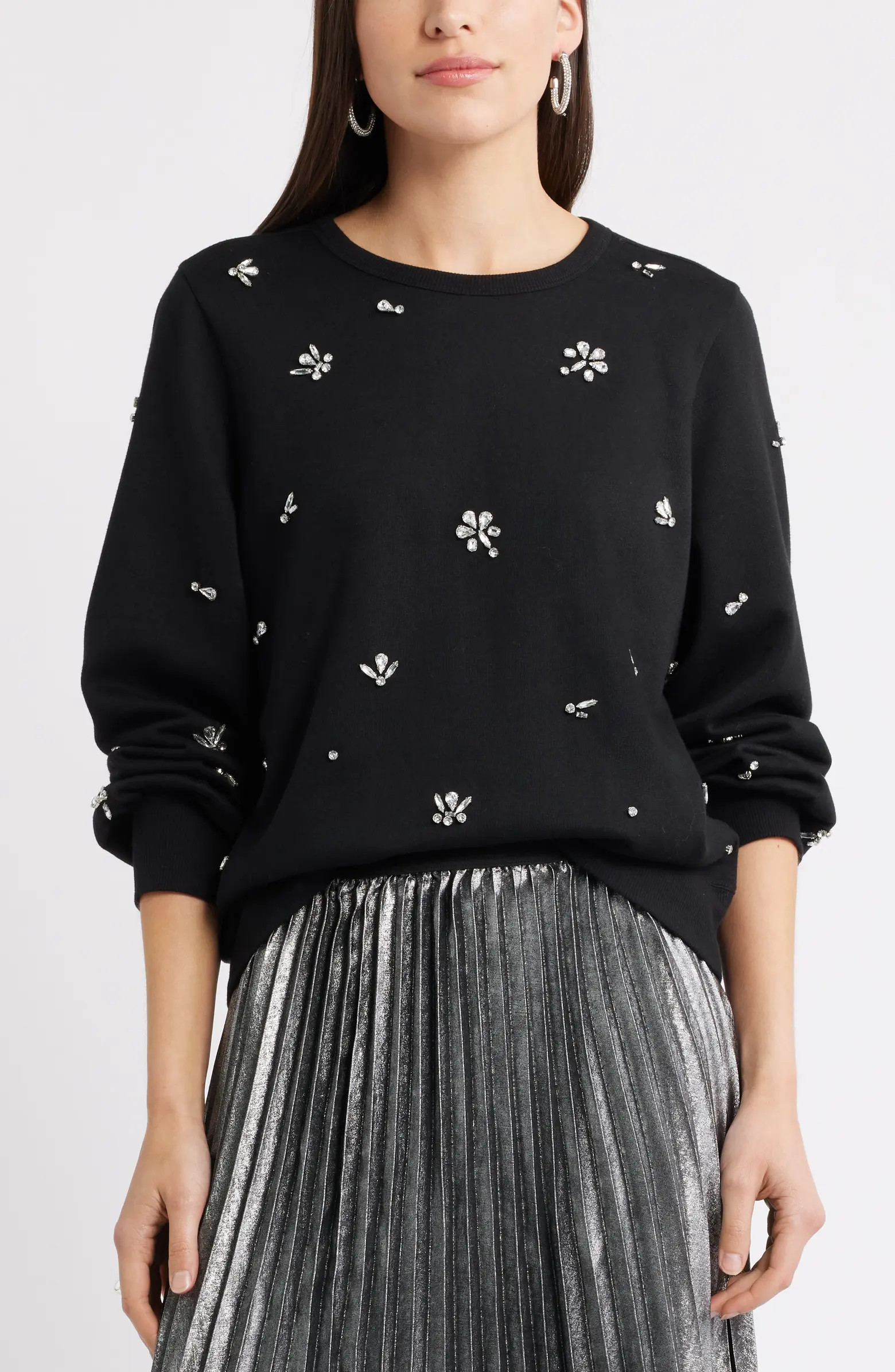 Crystal Embellished Sweater | Nordstrom