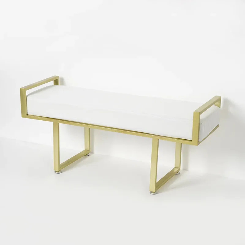 Linen Blend Upholstered Bench | Wayfair North America