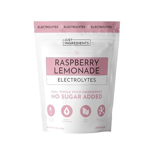 Raspberry Lemonade Electrolytes – 30‑Serving Hydration Drink Mix with Coconut Water, Essential Minerals & Real Fruit Flavors – Sweetened with Monk Fruit & Stevia – No Artificial Ingredients | Amazon (US)