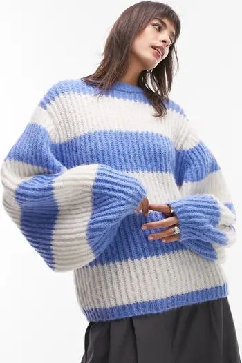 Stripe Balloon Sleeve Sweater | Nordstrom