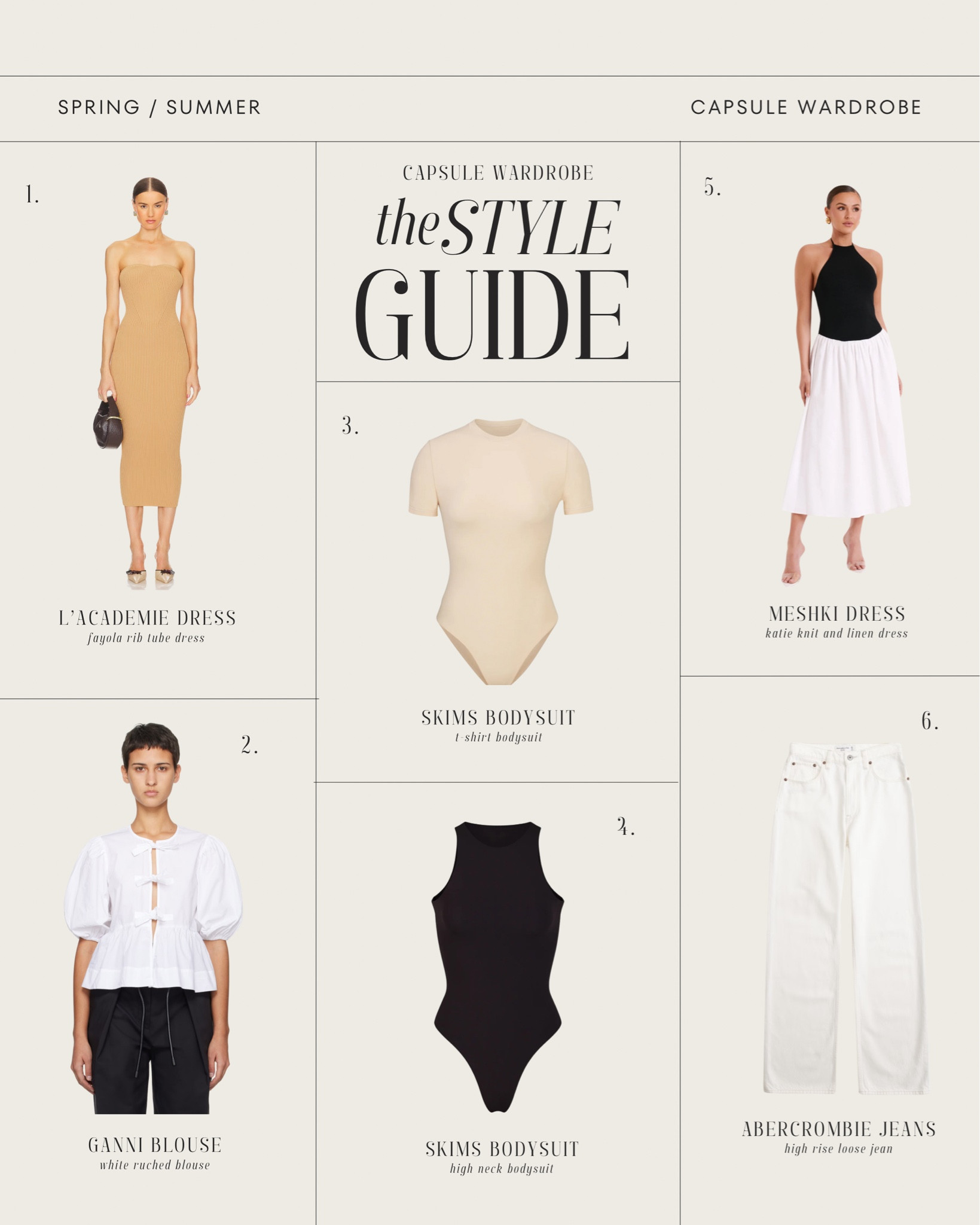 Spring/Summer Capsule Wardrobe 

#LTKstyletip