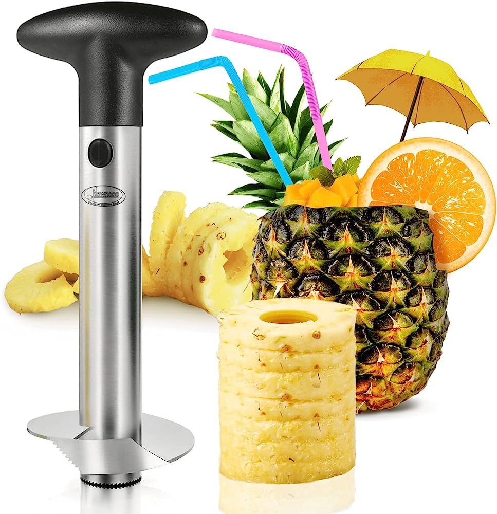 Pineapple Corer, [Upgraded, Reinforced, Thicker Blade] Newness Premium Pineapple Corer Remover (B... | Amazon (US)