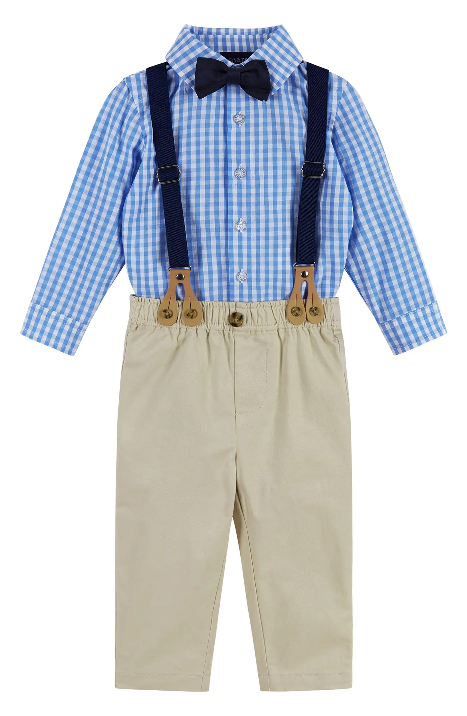 Button-Up Shirt, Suspenders, Pants & Bow Tie Set | Nordstrom