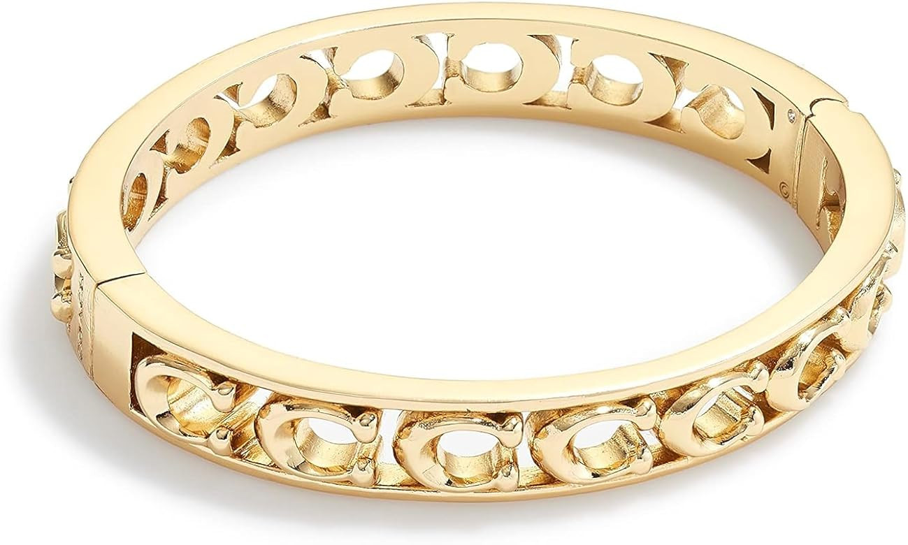 COACH Open Work Hinge Bangle Bracelet | Amazon (US)