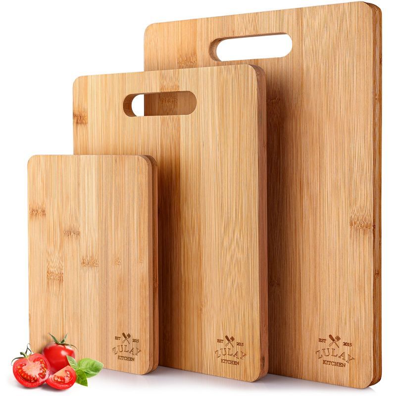 Zulay Kitchen Bamboo Wooden Cutting Boards | Target