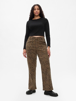 Mid Rise '90s Loose Cheetah Cargo Jeans | Gap (US)