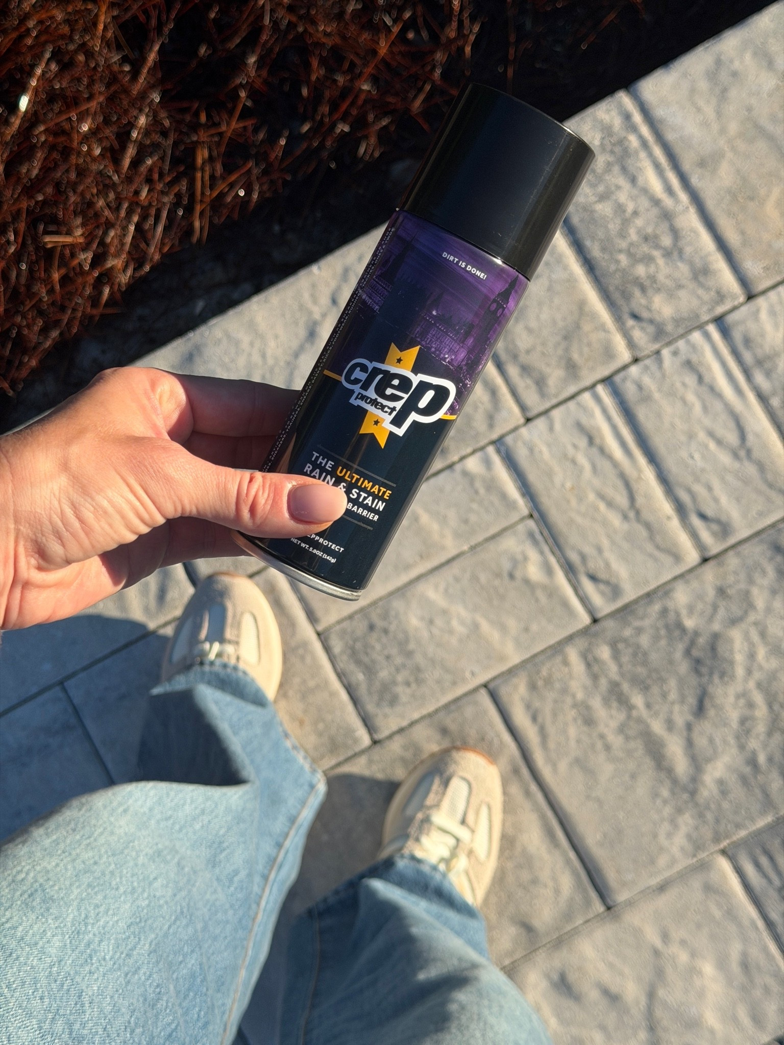 I use this on EVERY pair of shoes. It seriously helps keep them clean and I have a lot of white shoes, so trust.