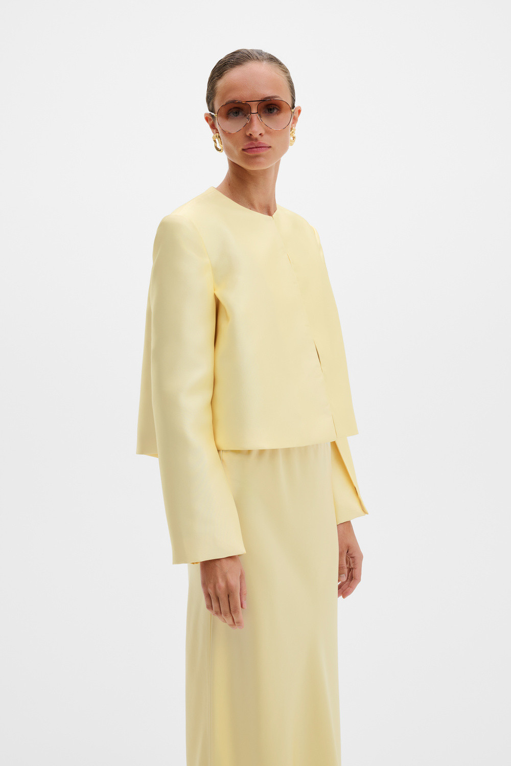 Ruthie blouse - Light Lemon - BLOUSES | Malina | Occasion designer clothing | Malina