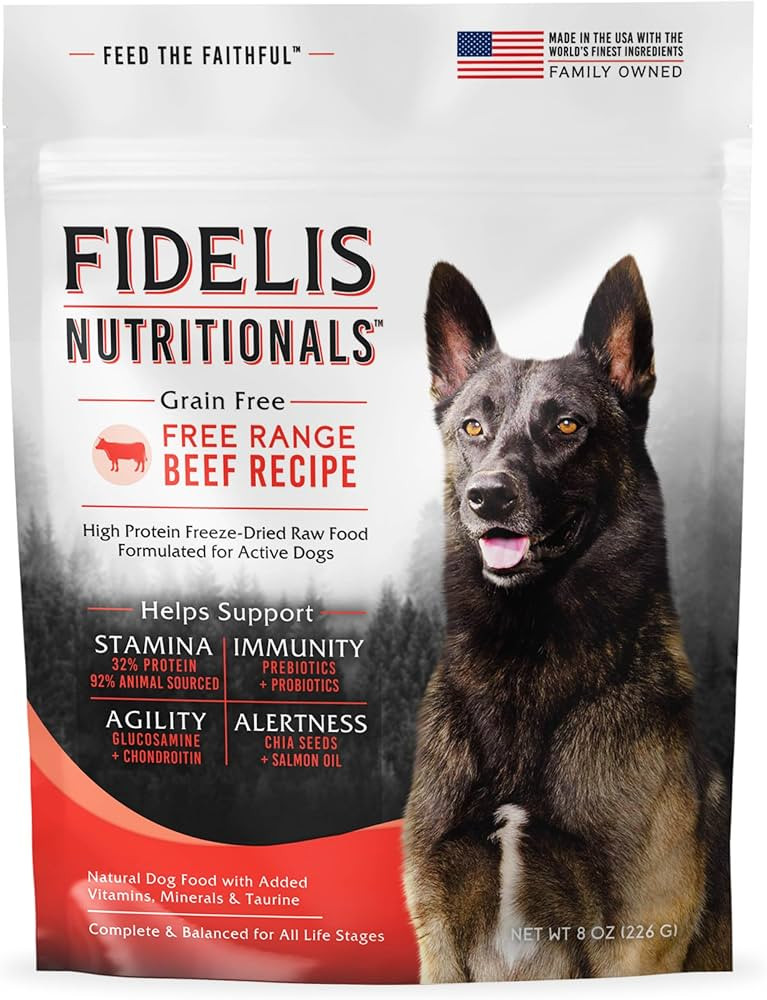 FIDELIS Freeze-Dried Raw Dog Food \u2013 High-Protein Beef Topper & Meal for Picky Eaters \u2013 ... | Amazon (US)
