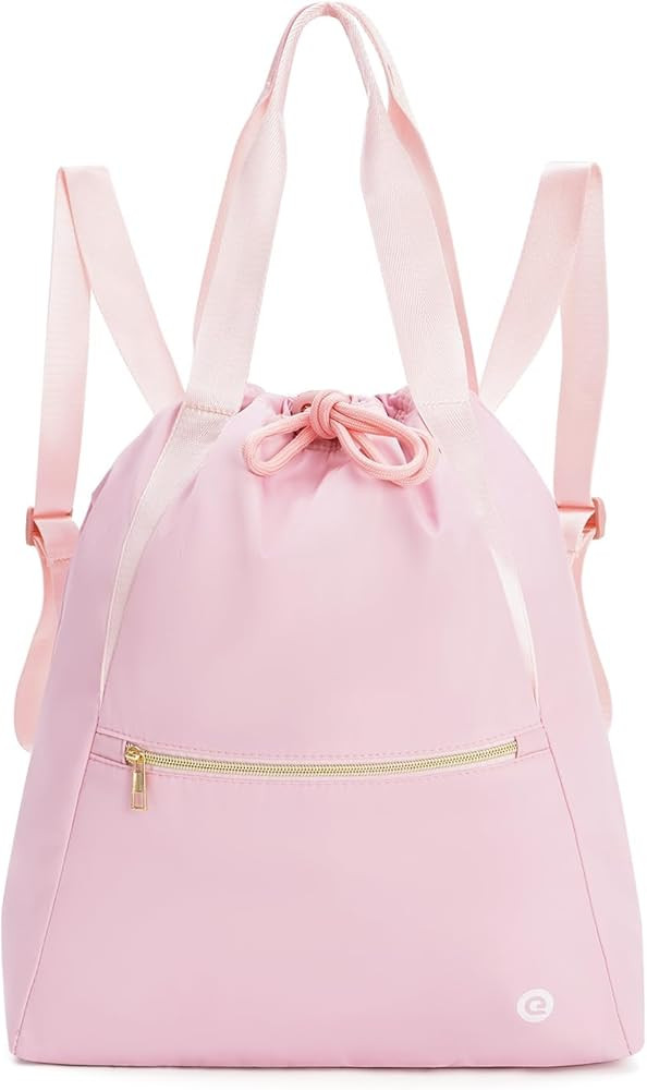 Ceneda Drawstring Backpack String Bag for Women Men Water Resistant Drawstring Bags Gym Sack with... | Amazon (US)