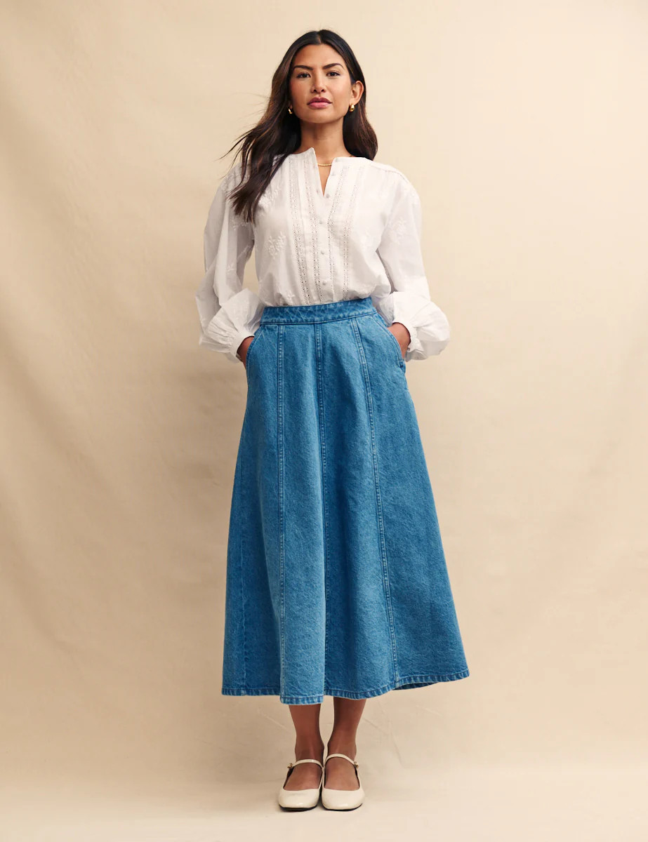 Blue Mid Wash Denim Midi Skirt
  

  
    £75.00 | Nobody's Child