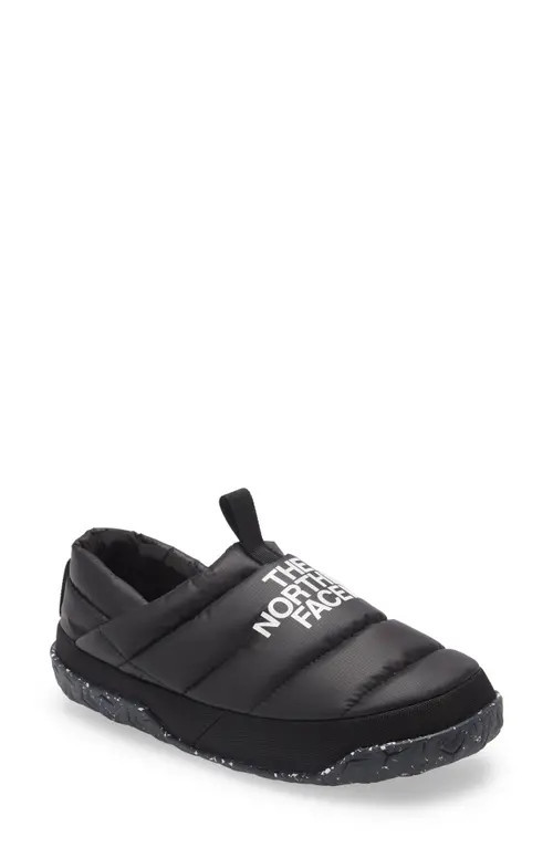 The North Face Nuptse Down Slipper in Tnf Black/tnf White at Nordstrom, Size 5 | Nordstrom