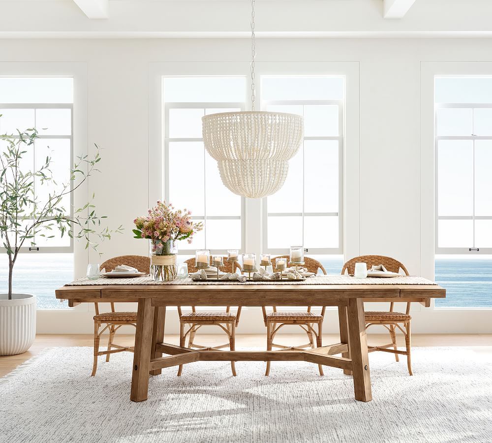 Rustic Farmhouse Extending Dining Table | Pottery Barn (US)