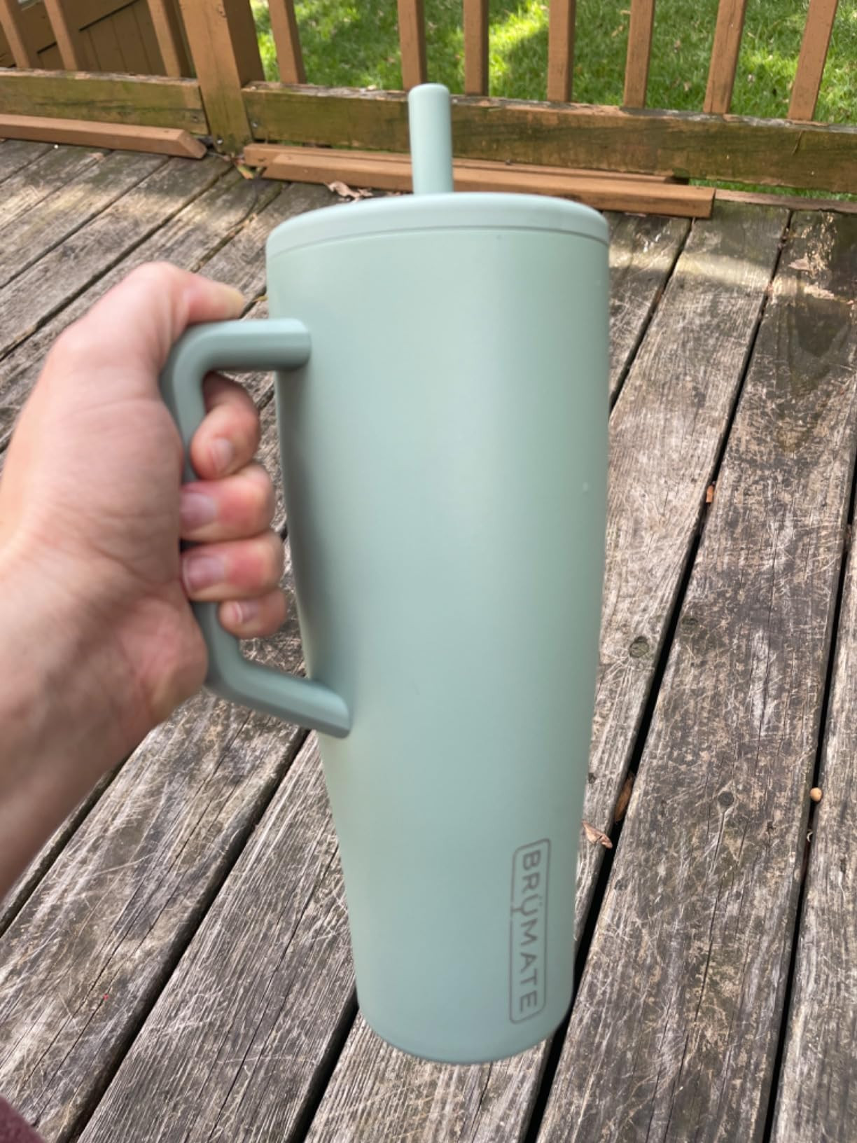 BrüMate Era 40 oz Tumbler with Handle and Straw | 100% Leakproof Insulated Tumbler with Lid and Straw | Made of Stainless Steel | Cup Holder Friendly Base | 40oz (Dune) | Amazon (US)