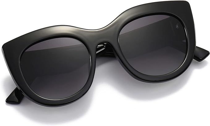 SUNGAIT Oversized Vintage Polarized Cat Eye Sunglasses for Women Trendy Sung lasses Ladies Sunnie... | Amazon (US)