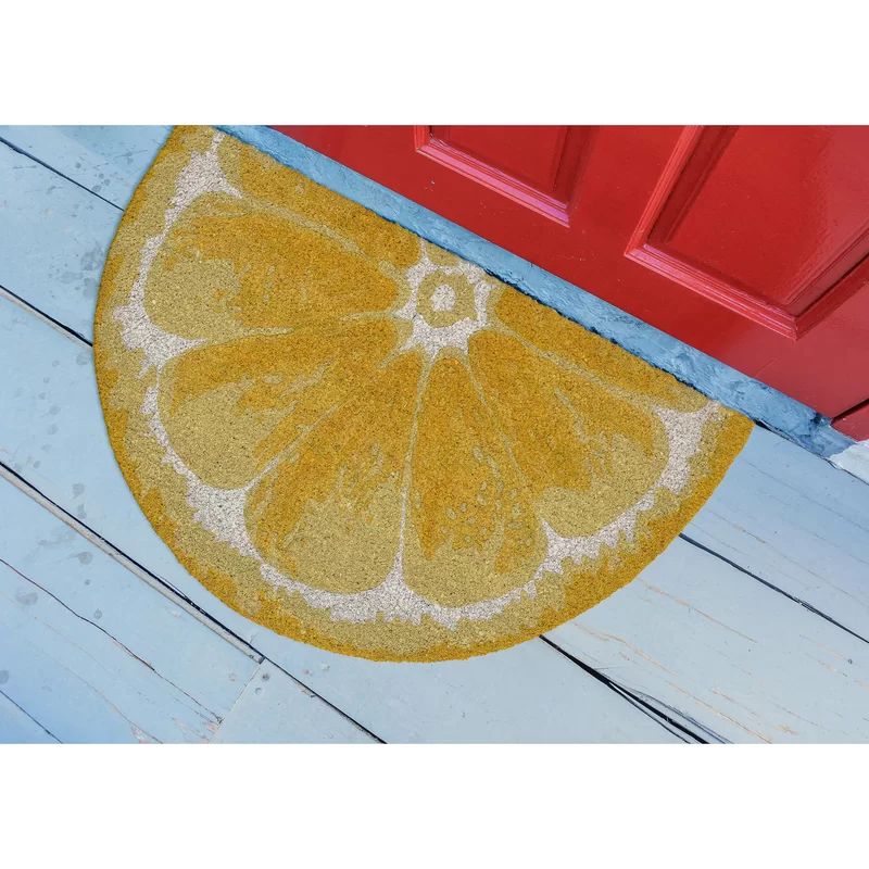 Brookstone Lemon 30 in. x 18 in. Outdoor Door Mat | Wayfair North America