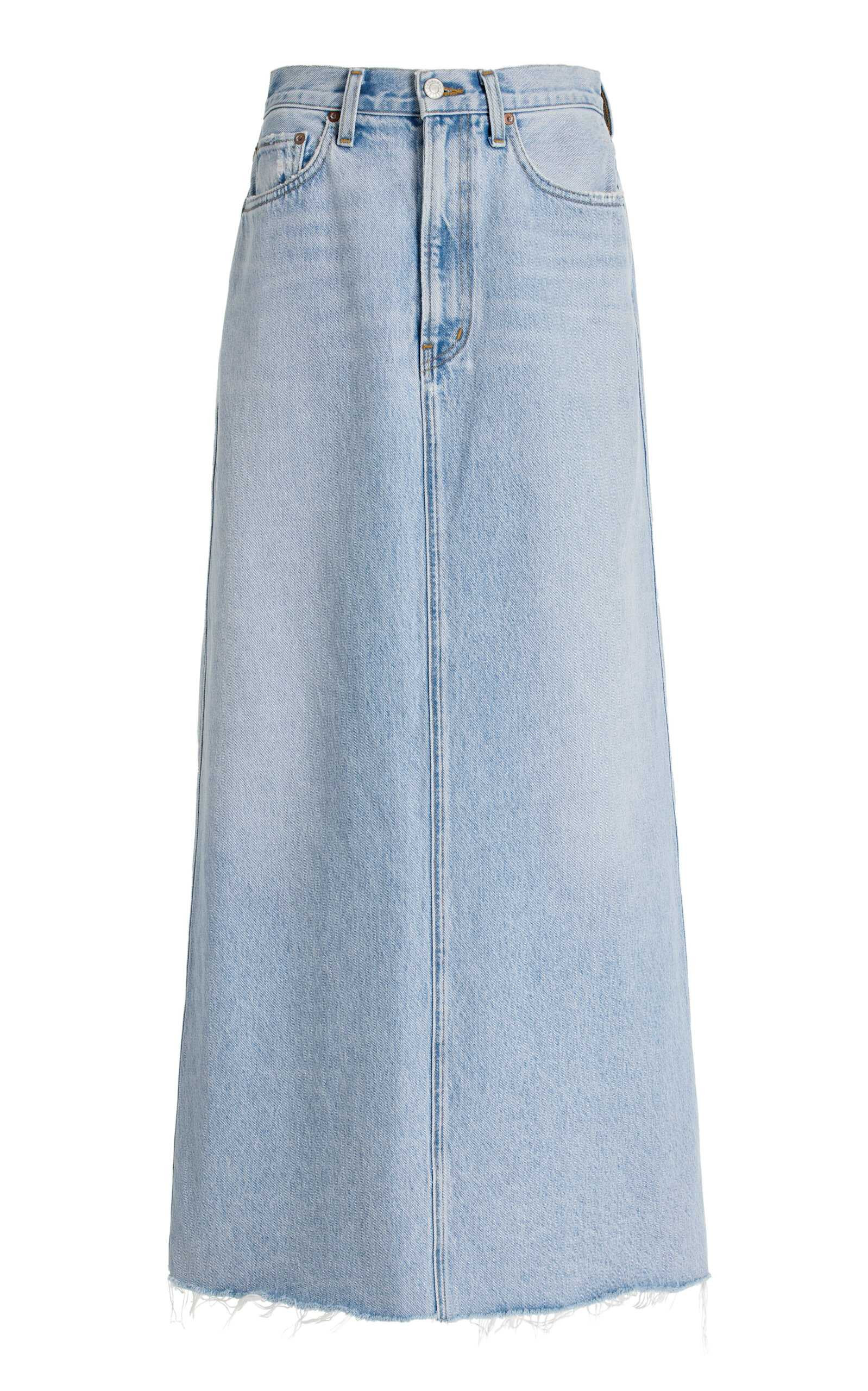 Hilla Denim Midi Skirt | Moda Operandi (Global)