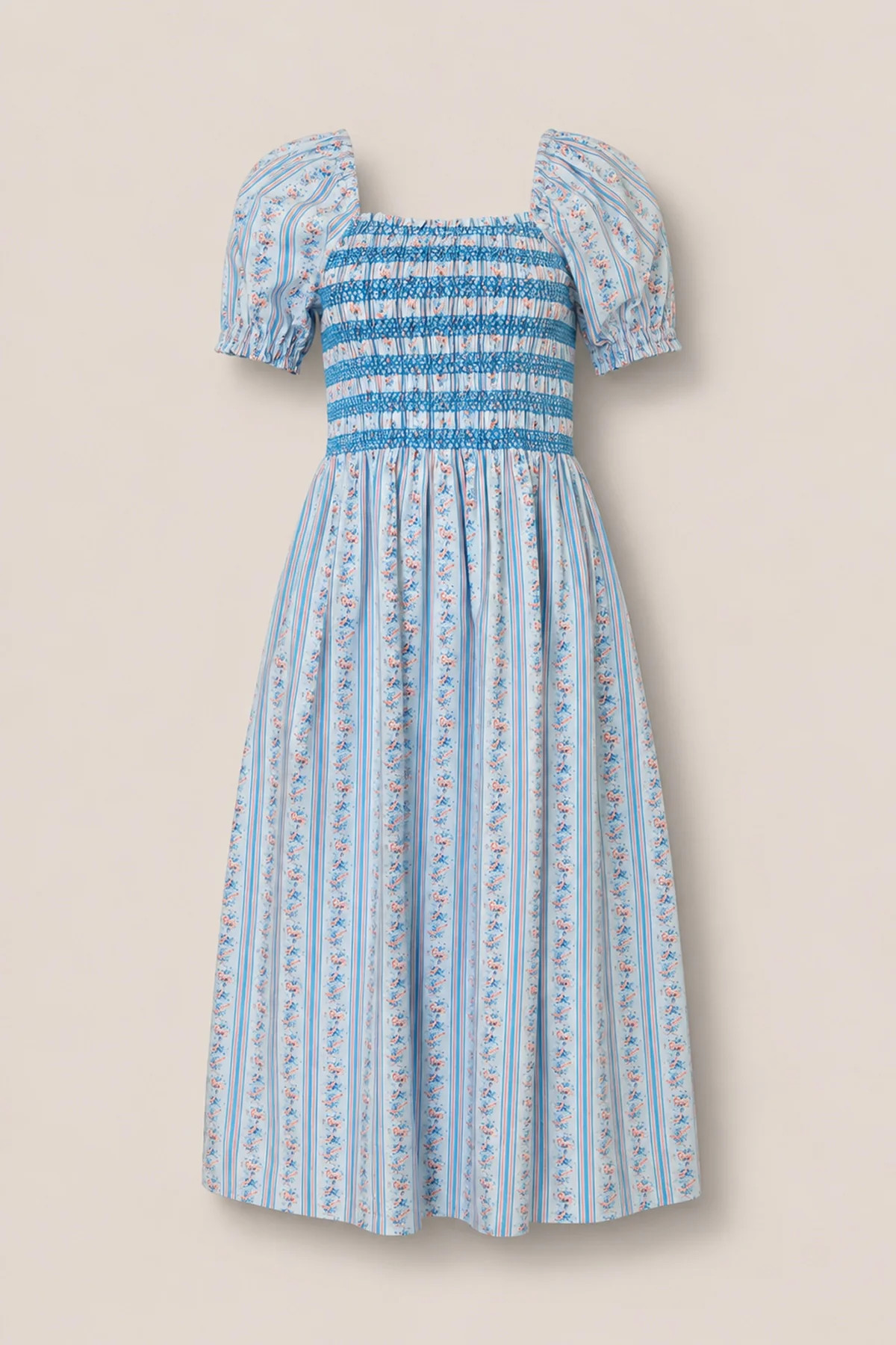 Sunday Best Dress in Rosette Linear Stripe | Ivy City Co