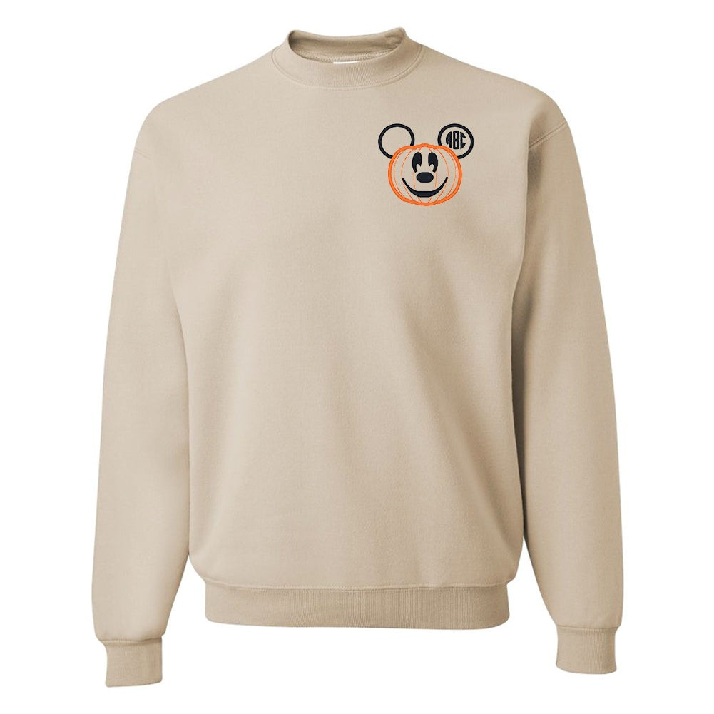 Monogrammed Mickey Pumpkin Crewneck Sweatshirt | United Monograms