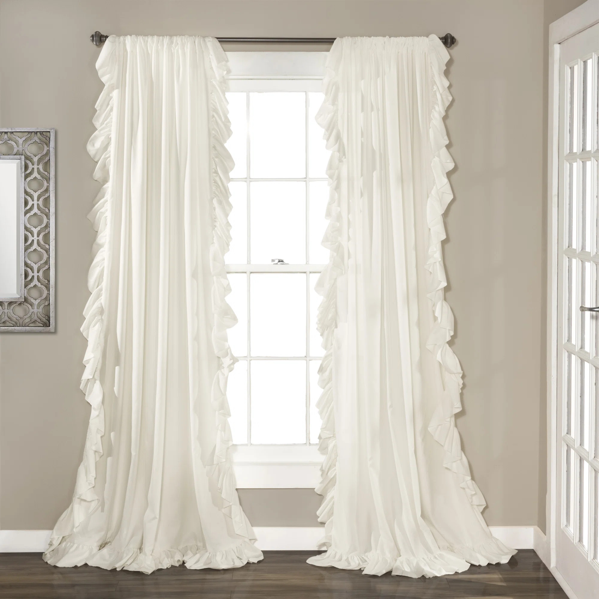 Reyna Polyester Semi Sheer Curtain Single Panel (Set of 2) | Wayfair North America
