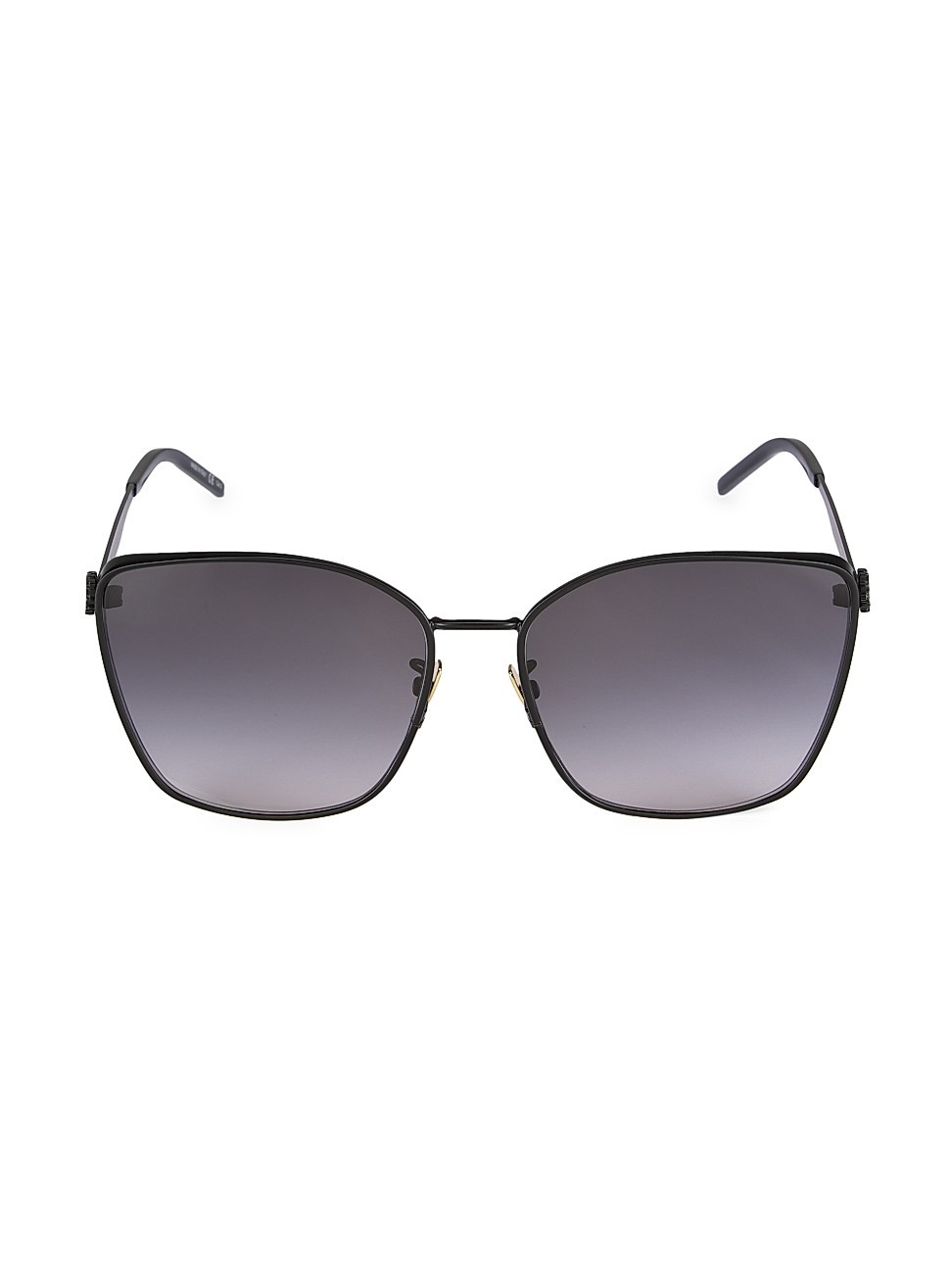 Women's 62MM Cat Eye Sunglasses - Black - Black | Saks Fifth Avenue