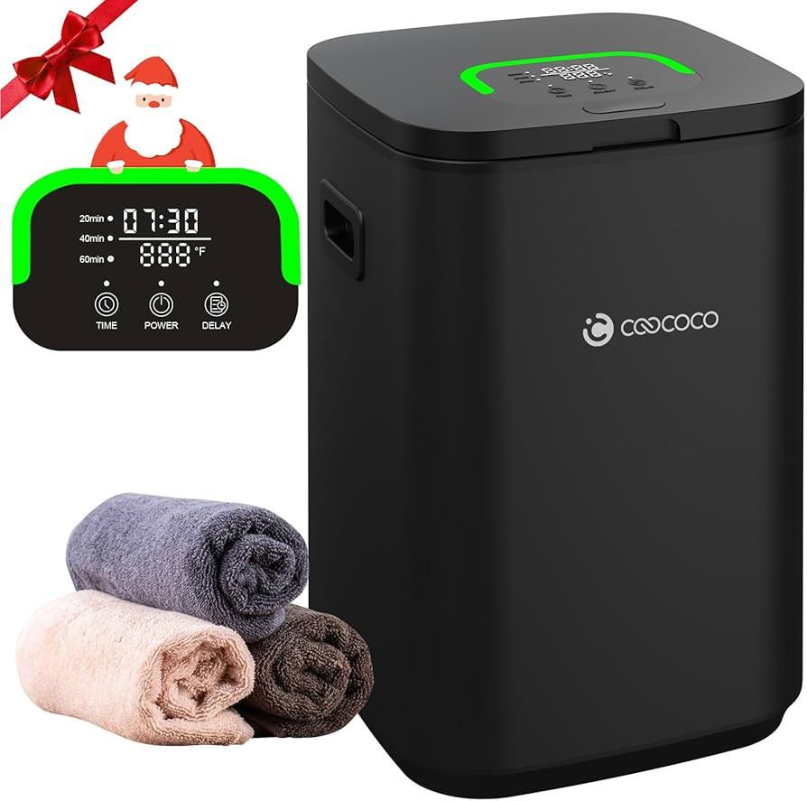 CooCoCo Towel Warmer, 23L Large Hot Towel Heater Bucket for Bathroom, Blanket Warmer with Child L... | Amazon (US)