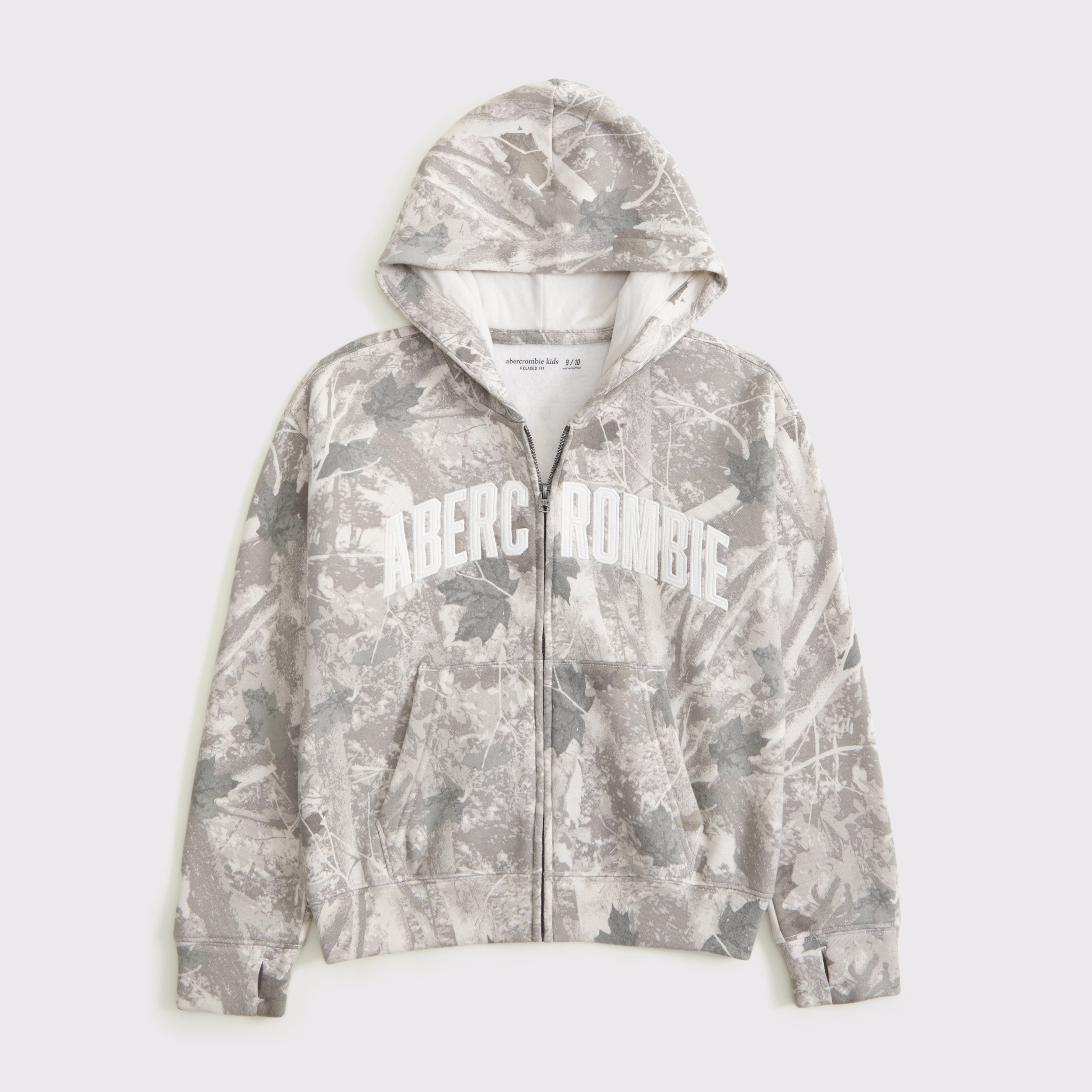 logo full-zip hoodie | Abercrombie & Fitch (US)