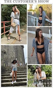 Dokotoo Womens 2023 Fashion Print Kimono Tassel Casual Cardigan Loose Cover up | Amazon (US)