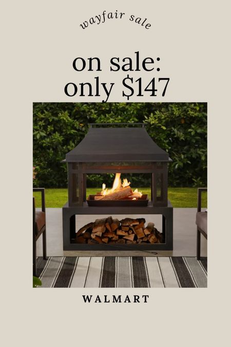 This has been super popular from Walmart outdoor fireplace, this will be gorgeous on a patio. It looks so high end and the price is so affordable outdoor summer must have.

#LTKxWalmart #LTKHome #LTKSaleAlert