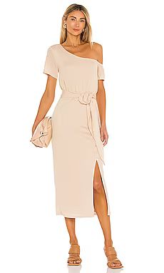 Lovers and Friends Eden Midi Dress in Natural Tan from Revolve.com | Revolve Clothing (Global)