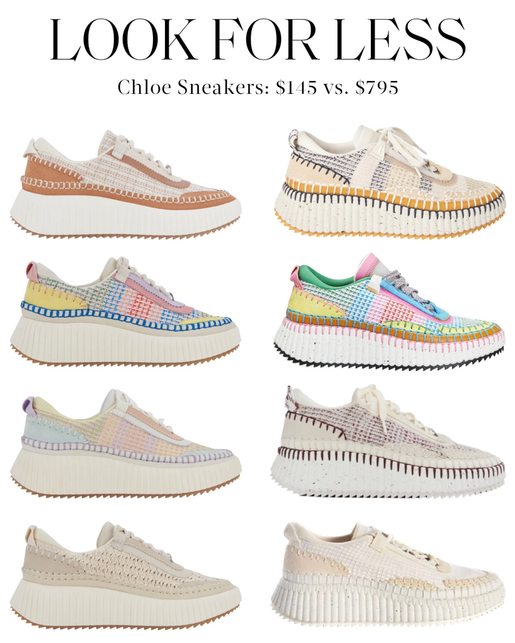 The Chloe sneakers look for less 🤍



Chloe Sneakers, Chloe, Designer Sneakers, Chunky Sneakers, Casual Sneakers

#LTKstyletip #LTKSeasonal #LTKshoecrush