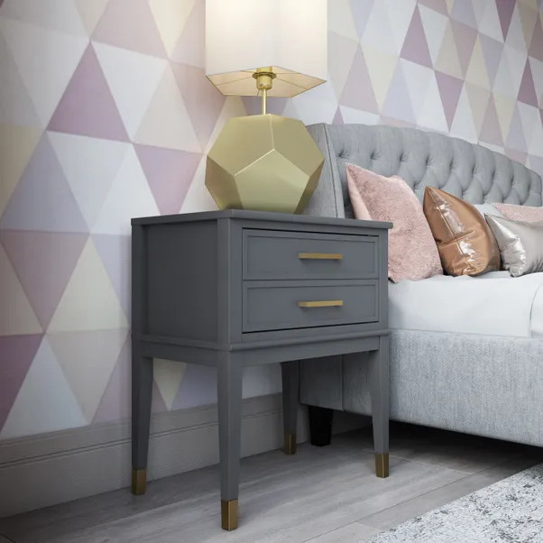 Cosmo Living Westerleigh 1 Drawer Bedside Table | Dunelm (migrated)