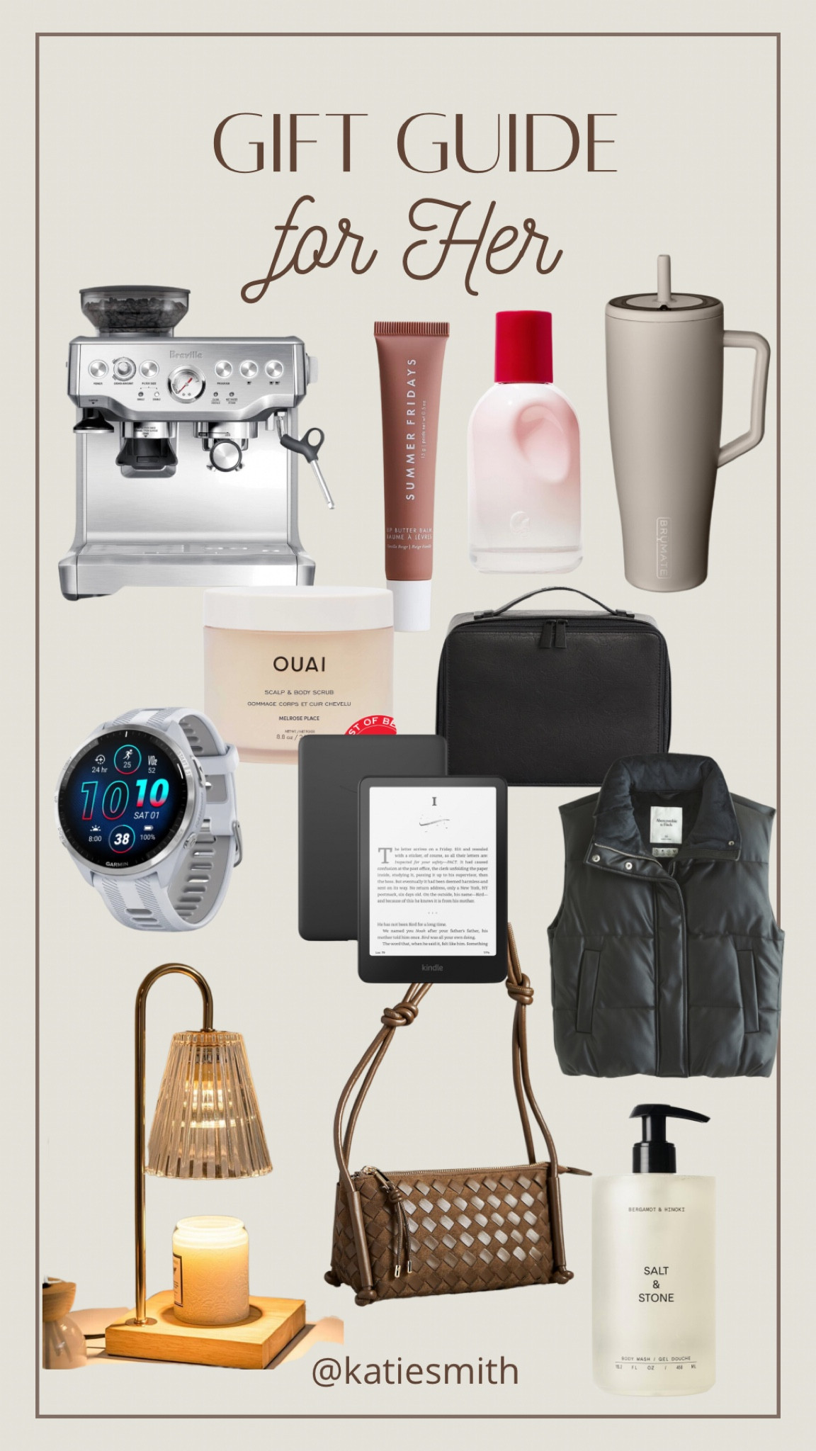 Gift guide for her!

Christmas gifts | gift guide for her | Christmas gift ideas | Christmas gift exchange | women’s Christmas gifts | summer Fridays lip | breville espresso machine | kindle | amazon | makeup bag | beis makeup bag | travel gifts | favorite travel items | Garmin watch | women’s fitness watch | Sephora | body scrub | brumate tumbler | Anthropologie purse 

#LTKBeauty #LTKHome #LTKGiftGuide