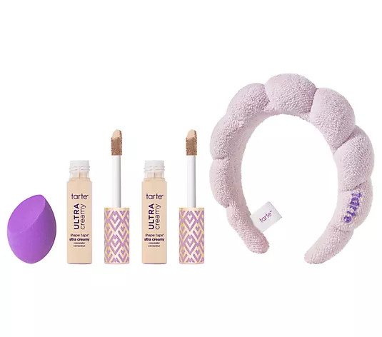 tarte Shape Tape Ultra Creamy Duo with Sponge and Headband - QVC.com | QVC