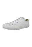 Amazon.com | Converse Unisex Chuck Taylor All Star Ox Low Top Classic White Leather Sneakers - 8 ... | Amazon (US)