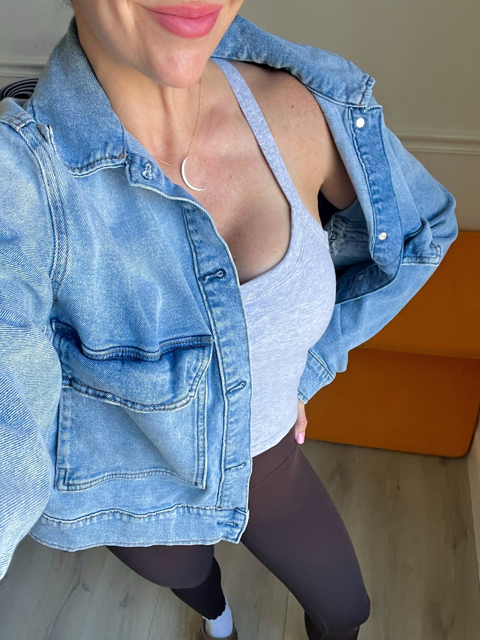 Wearing this Week, leggings and my favorite denim jacket from Walmart!

#LTKootd #LTKgrwm #LTKmomlife