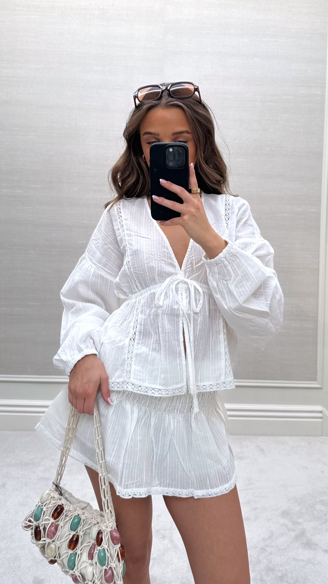 Pull and bear coord🌸

White broderie summer spring skirt skort top flowy set outfit petite  

#LTKootd #LTKspring #LTKUK