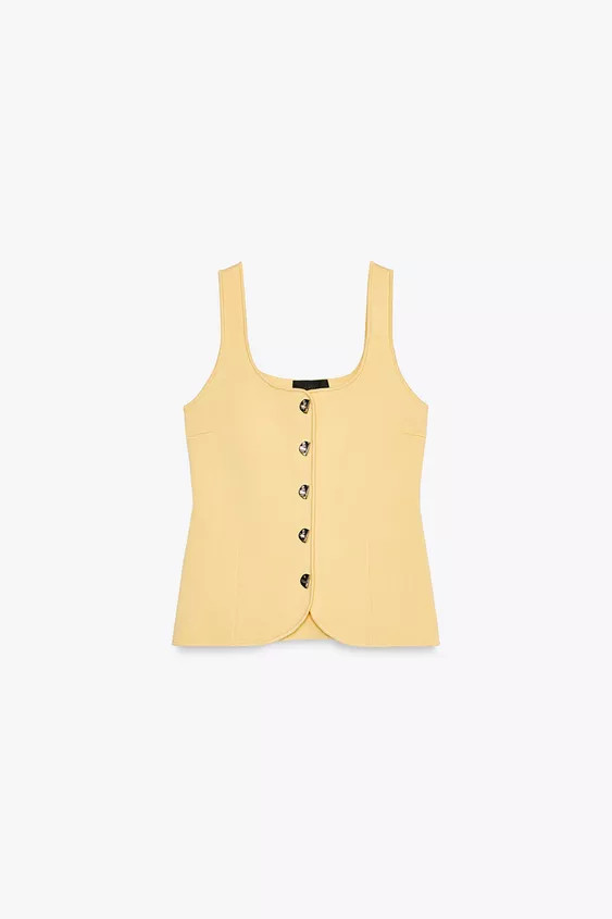 PLAIN KNIT CORSET TOP | Zara US