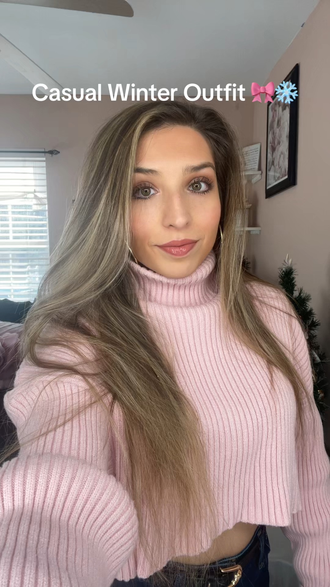 Outfit is from ootd casual winter outfit tik tok. I have some of the exact items linked as well as some similar ones. 🎀❄️
Sweater- Medium 
Jeans- size 28 / 6 
Sneakers- size 7 

#LTKmidsize #LTKVideo #LTKstyletip