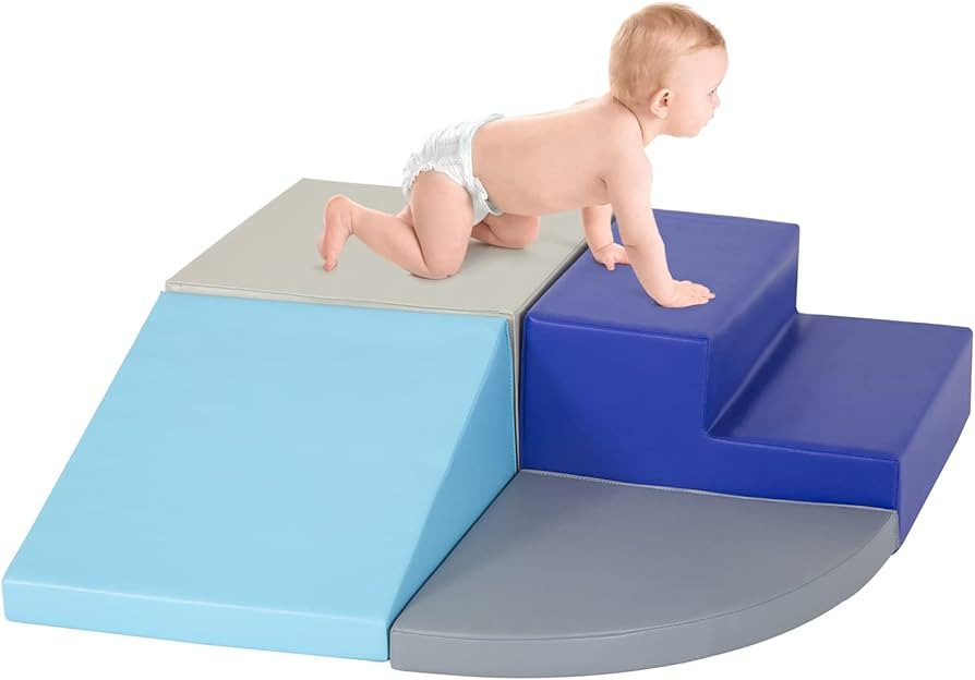 4-Piece Set Climbing Toys for Toddlers 1-3 and Climb Foam Play Set Babies Foam Blocks Toddler Cli... | Amazon (US)
