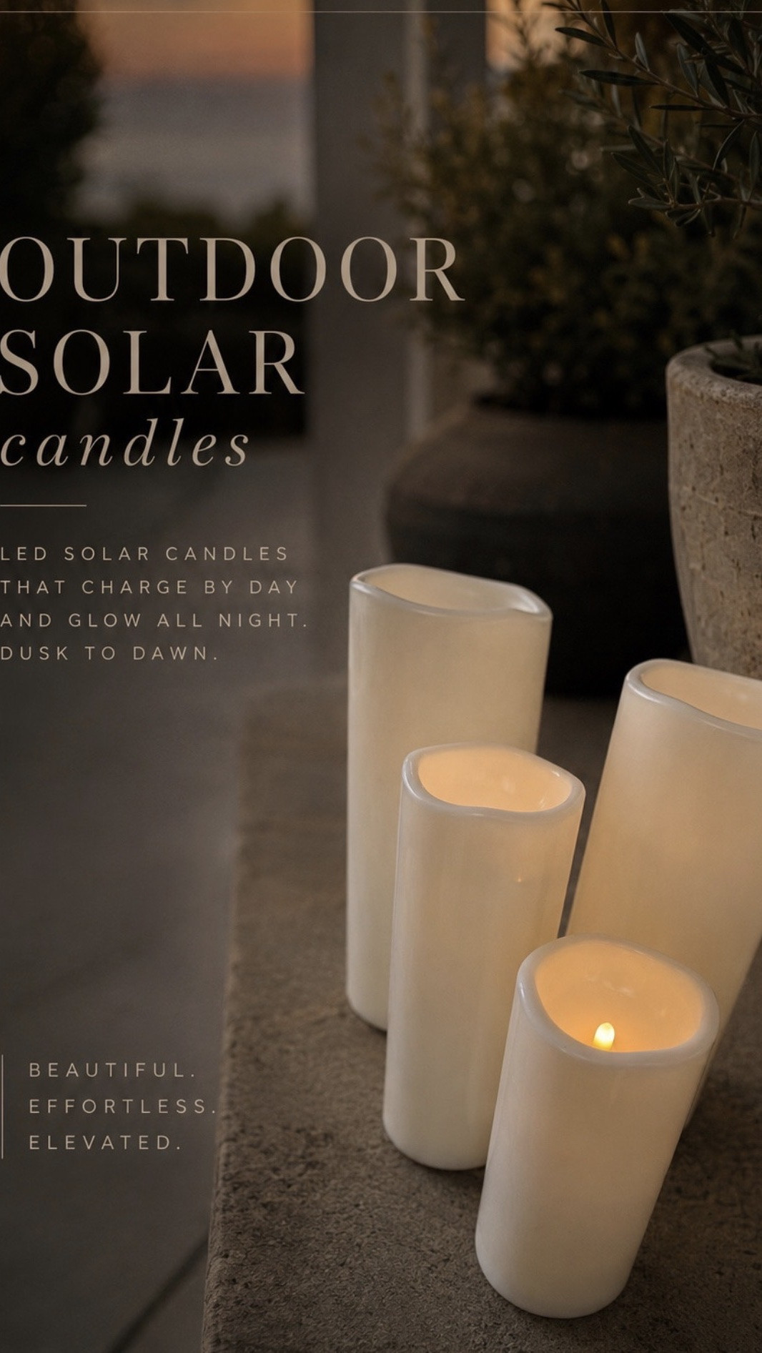 Must grab! I even got for inside! Solar candles that are led + waterproof and the best color tone I have seen! Dawn to dusk and gorgeous! I’m obsessed ✨🕯️


Outdoor decor. Patio. Led. Candles.

#LTKSaleAlert #LTKSeasonal #LTKHome